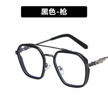 Lunettes carrées rétro anti-lumière bleue