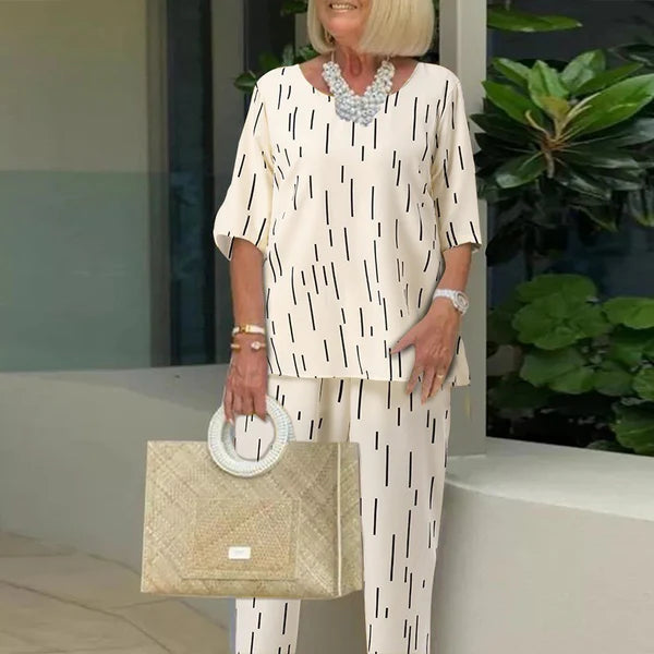 Élégance sans effort – Ensemble ample manches longues, style 2025