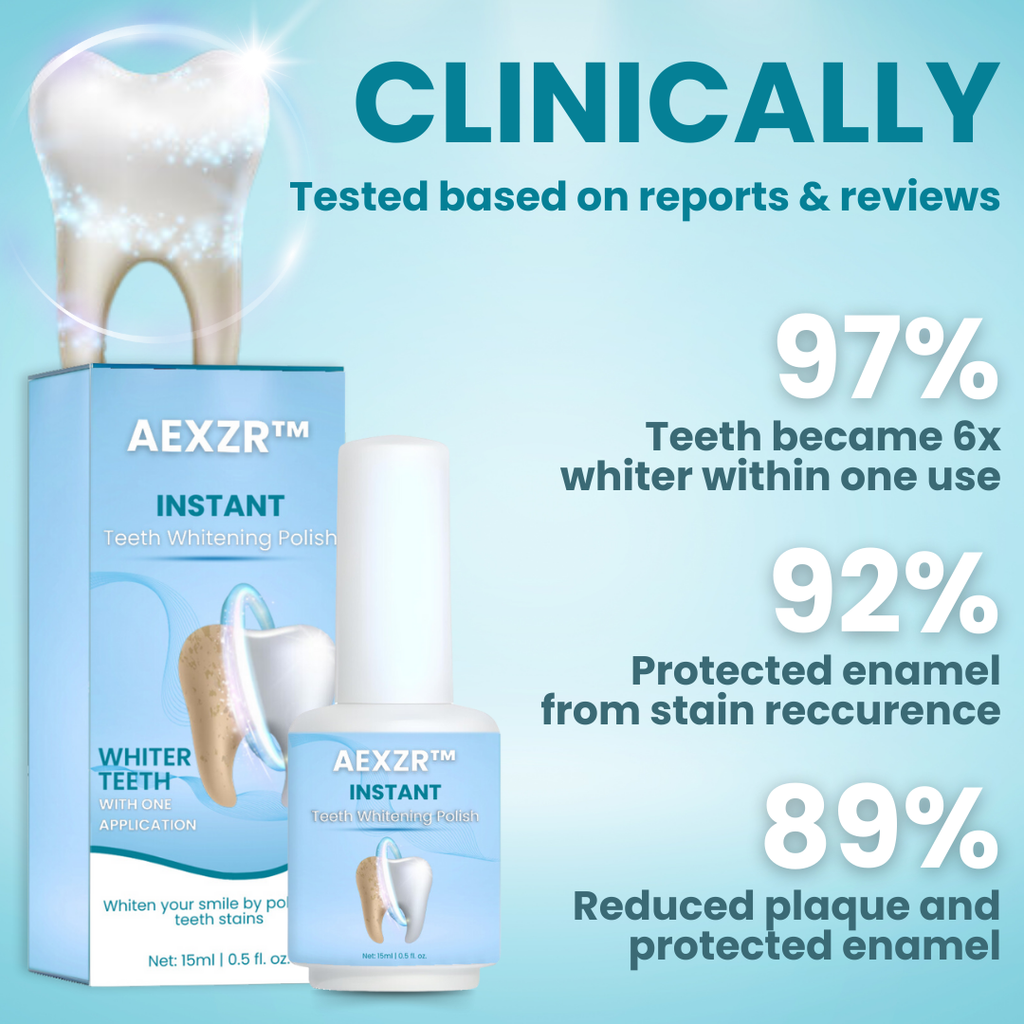 vernis de blanchiment instantané des dents AEXZR™