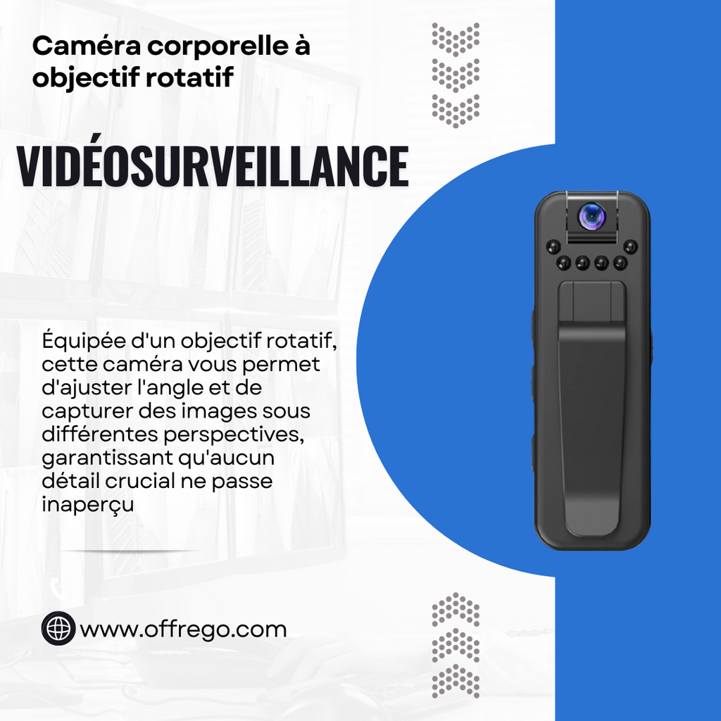 Mini caméra rechargeable 1080P