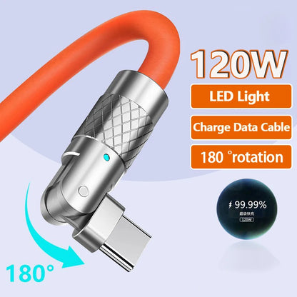 Câble Charge Rapide 120W : Xiaomi, Huawei, iPhone