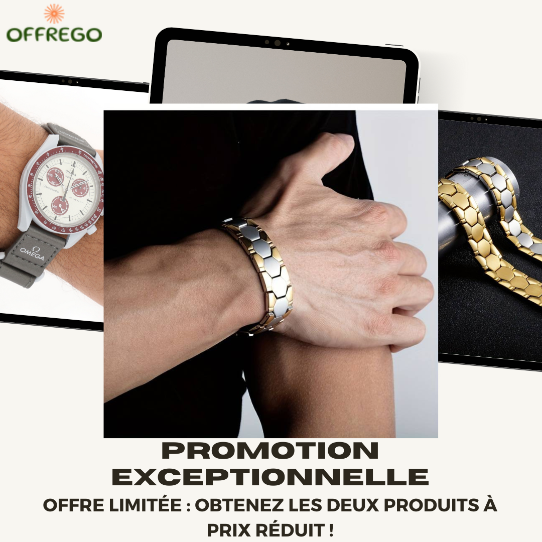 Élevez Votre Style : Montre Omega  + Bracelet Magnétique Offert