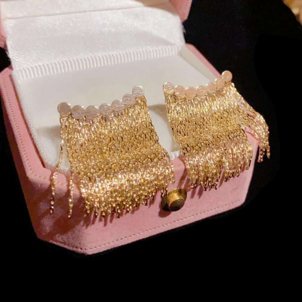 Boucles d'Oreilles Pampilles en Or.