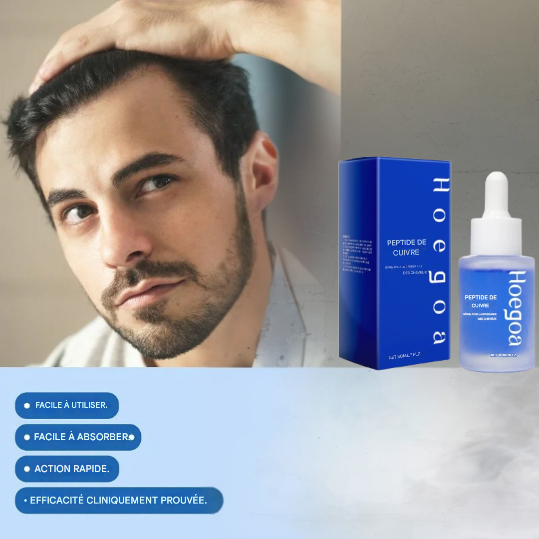 Sérum de Soin Capillaire Puissant au Cuivre et Titane