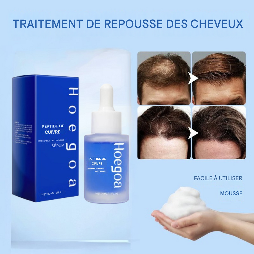 Sérum de Soin Capillaire Puissant au Cuivre et Titane