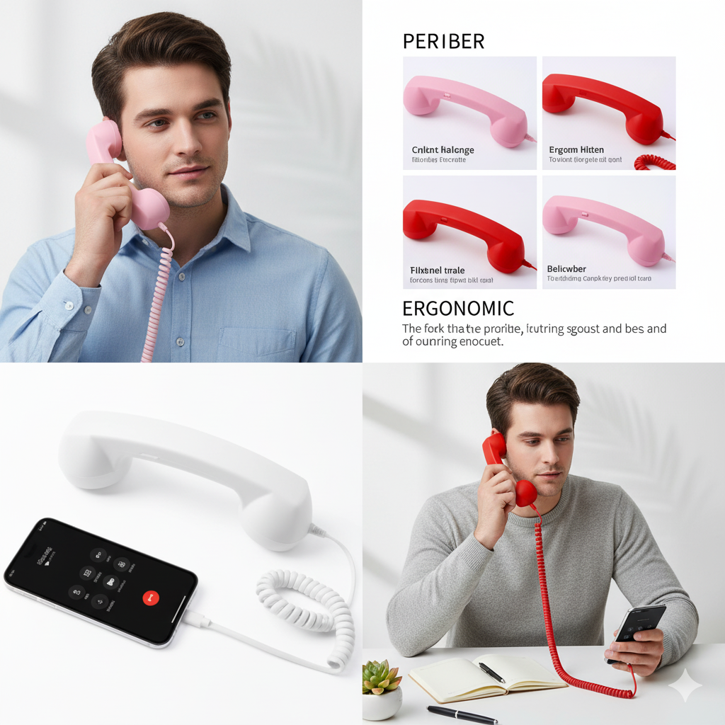 Combiné téléphonique rétro