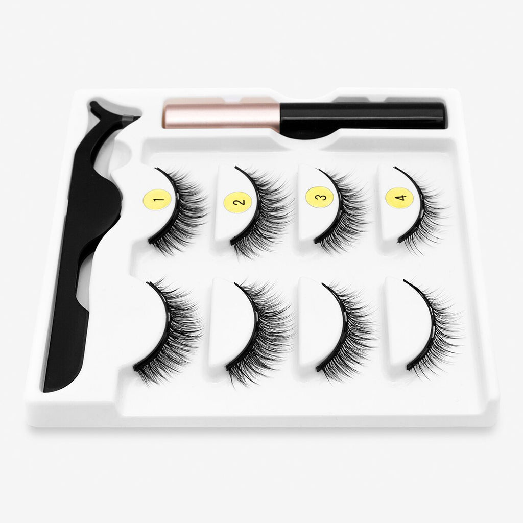 Cils magnétiques avec Eye-liner liquide magnétique