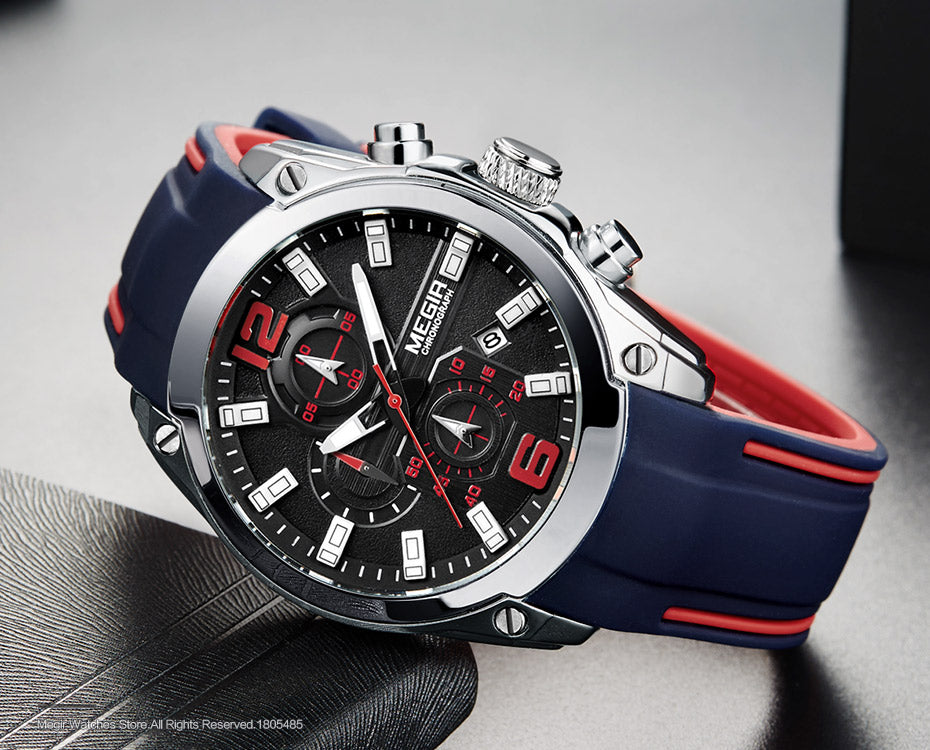 Montre Chronographe Polyvalente pour Homme - L'alliance parfaite de style et de fonctionnalité !