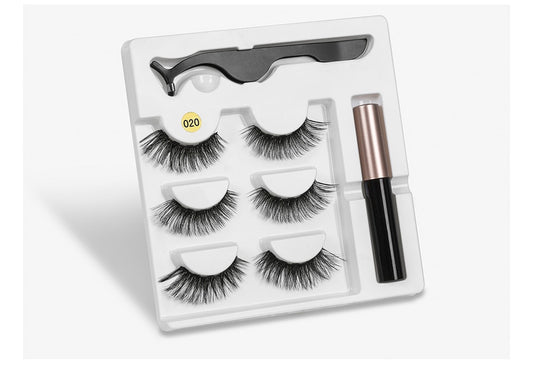 Cils magnétiques avec Eye-liner liquide magnétique
