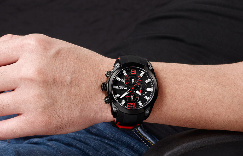 Montre Chronographe Polyvalente pour Homme - L'alliance parfaite de style et de fonctionnalité !