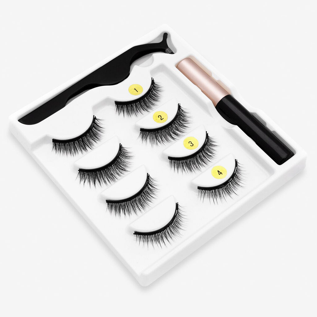 Cils magnétiques avec Eye-liner liquide magnétique