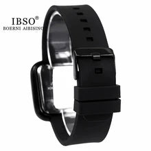 Montre à quartz en silicone étanche pour femme