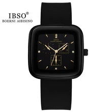 Montre à quartz en silicone étanche pour femme