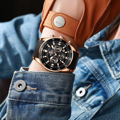 ⌚ Montre Chronographe Multifonction – Élégance, Puissance et Précision