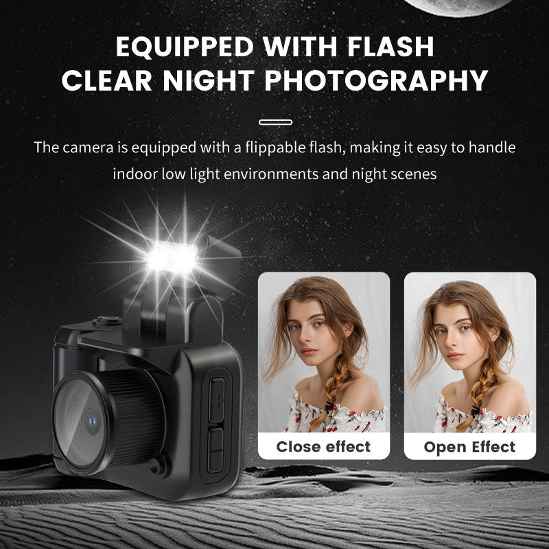 Un mini appareil photo qui capture des souvenirs rétro avec une Carte mimoire