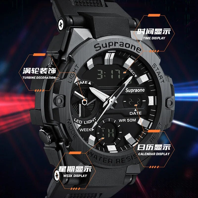 Montre Militaire Multifonction Étanche