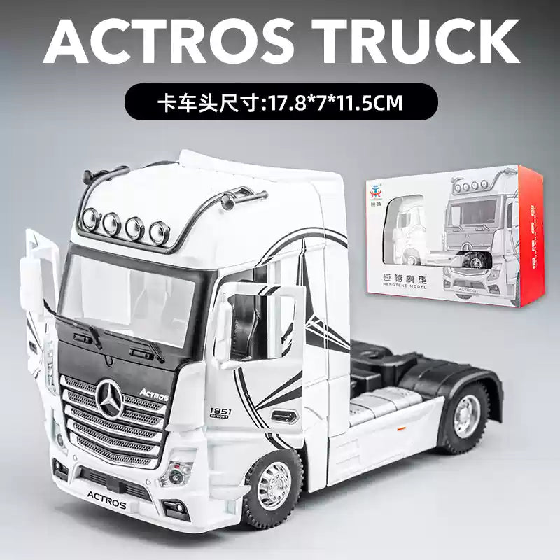 1:24 Mercedes-ACIROS camion haute Simulation métal tirer modèle de voiture lumière sonore