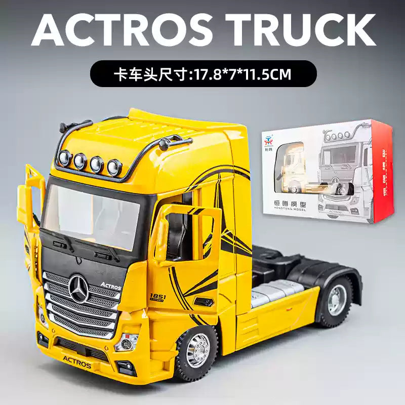1:24 Mercedes-ACIROS camion haute Simulation métal tirer modèle de voiture lumière sonore