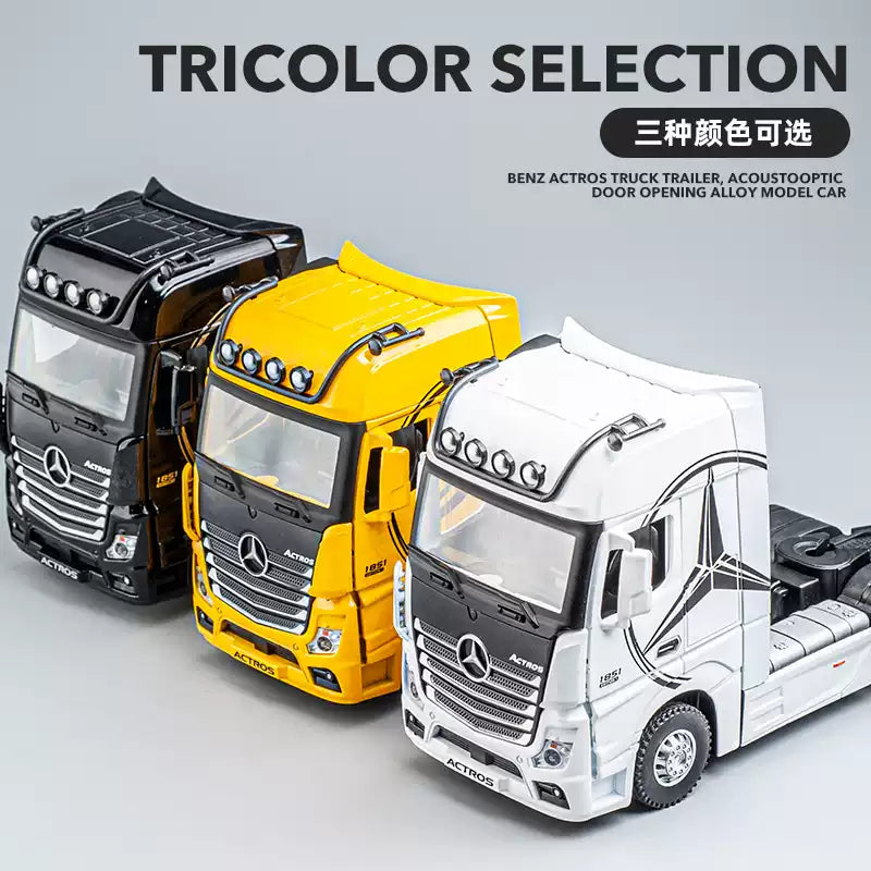 1:24 Mercedes-ACIROS camion haute Simulation métal tirer modèle de voiture lumière sonore