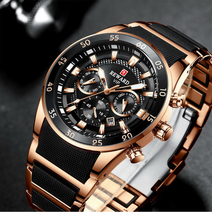⌚ Montre Chronographe Multifonction – Élégance, Puissance et Précision