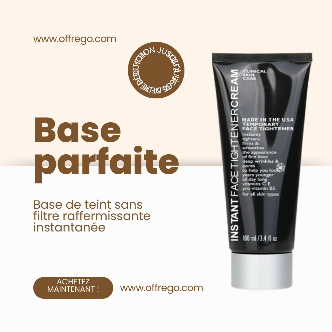 Base de teint sans filtre raffermissante instantanée