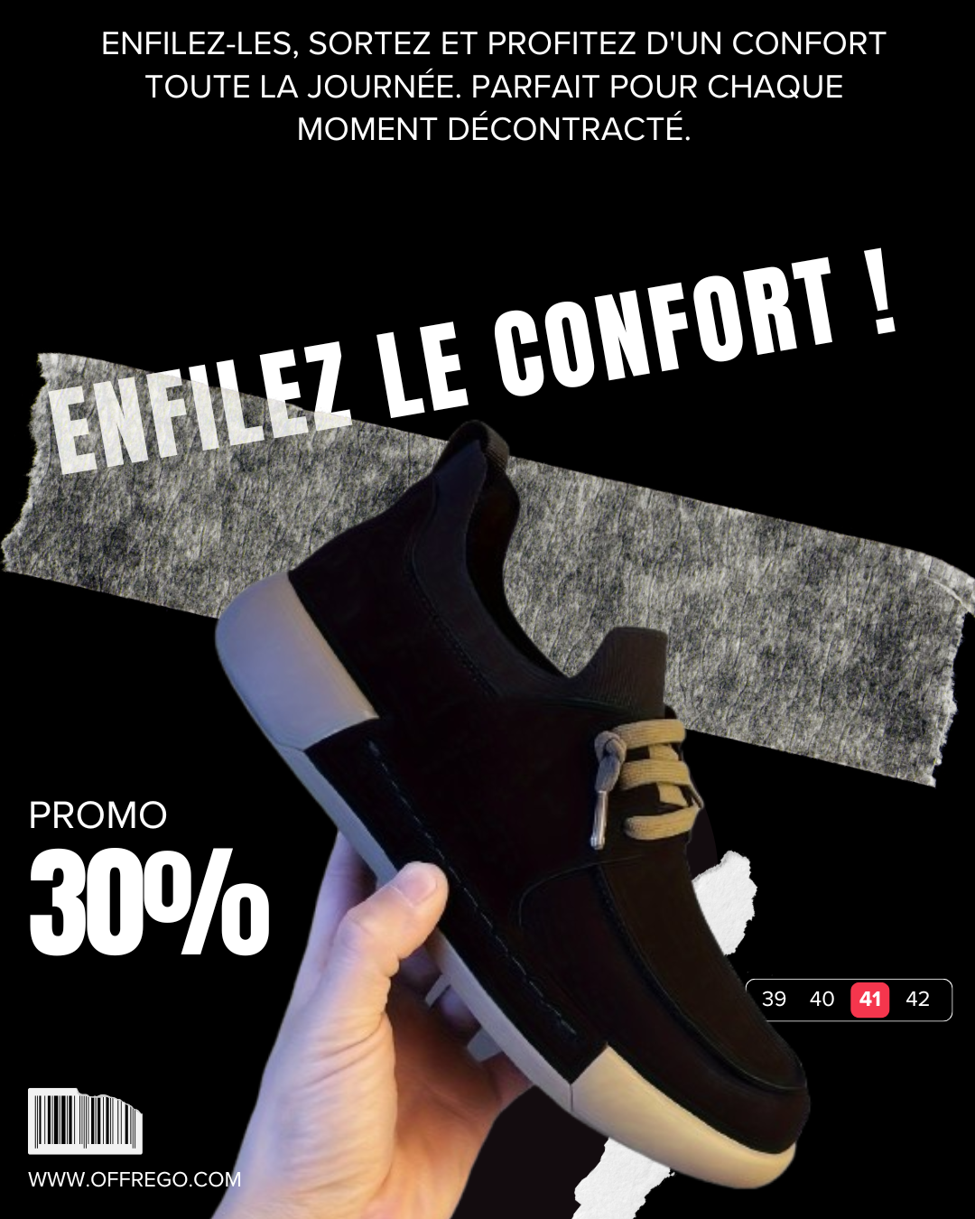 Chaussures Décontractées à Enfiler pour Hommes