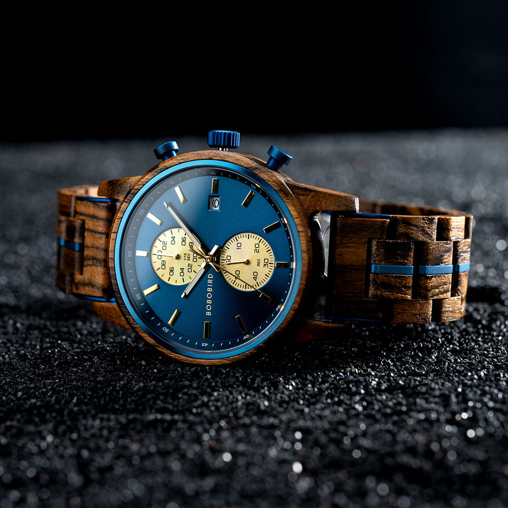BOBOBIRD – montre-bracelet en bois pour hommes