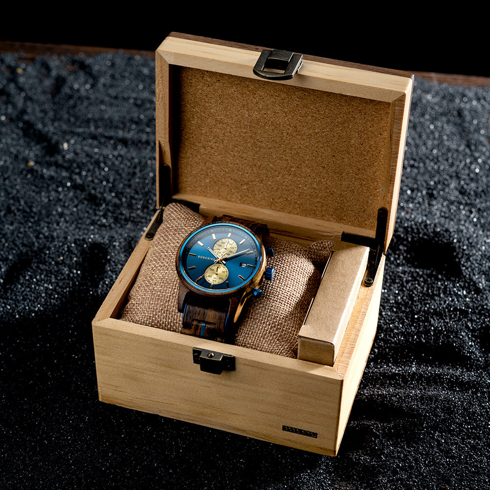 BOBOBIRD – montre-bracelet en bois pour hommes