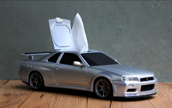 Boîte à mouchoirs en forme de modèle automobile