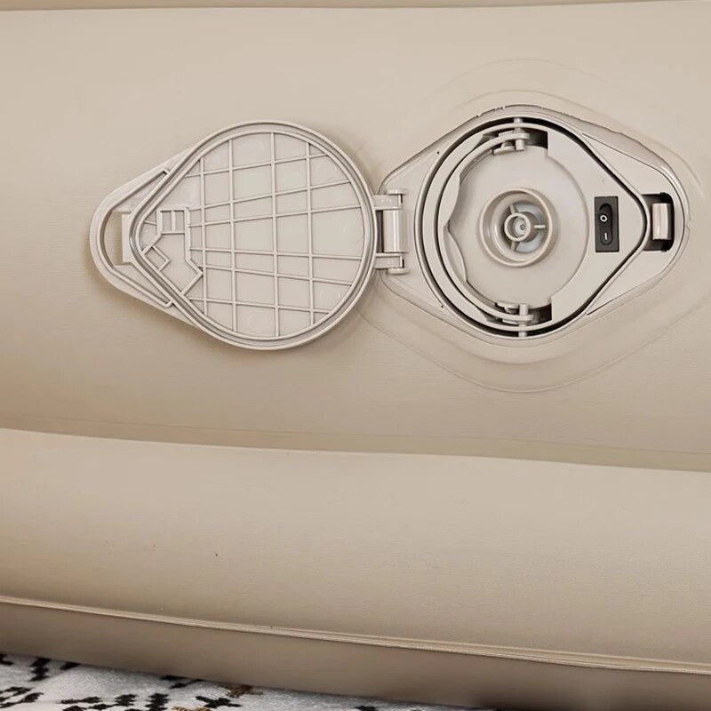 Lit double gonflable avec pompe extérieure intégrée