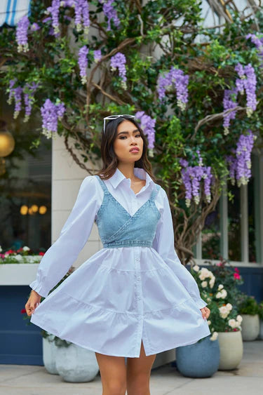 Robe chemise en jean