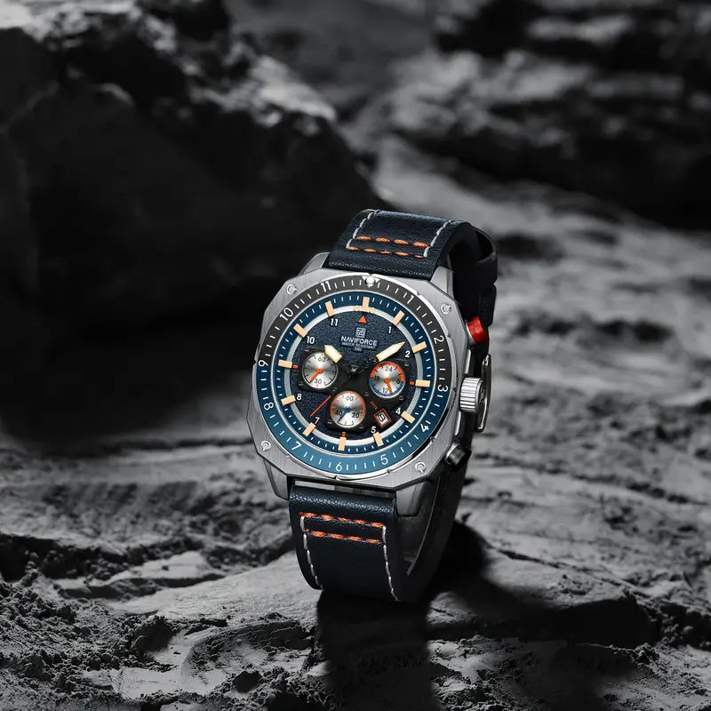 montre à quartz multifonctionnelle pour homme NAVIFORCE