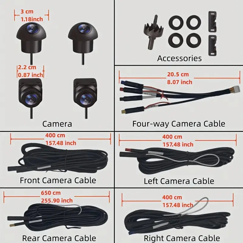 Système de Caméra Panoramique 360° pour Voiture Winpartners