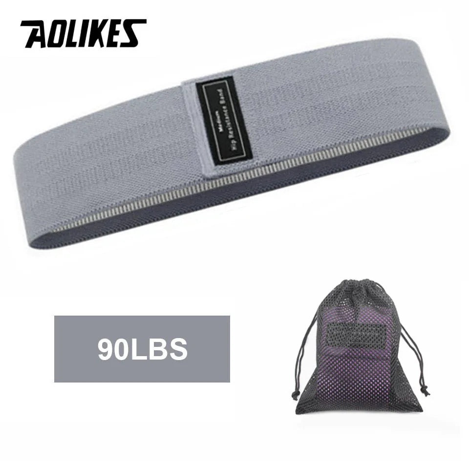 AOLIKES – bandes de résistance antidérapantes, en caoutchouc élastique tressé, pour l'entraînement au Yoga et à la Gym