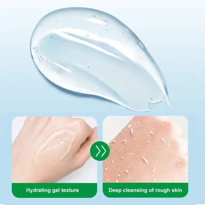 Gel exfoliant doux nettoyant et adoucissant en profondeur