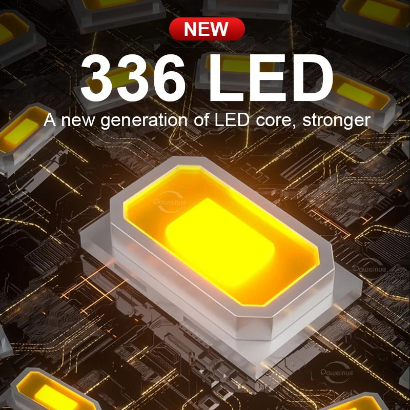 Lampe Solaire de Travail LED Portable 100W avec Batterie de 16 500 mAh