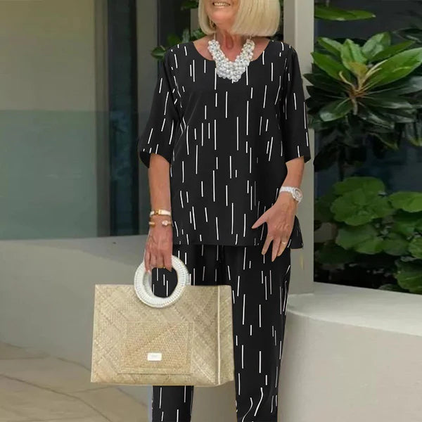 Élégance sans effort – Ensemble ample manches longues, style 2025