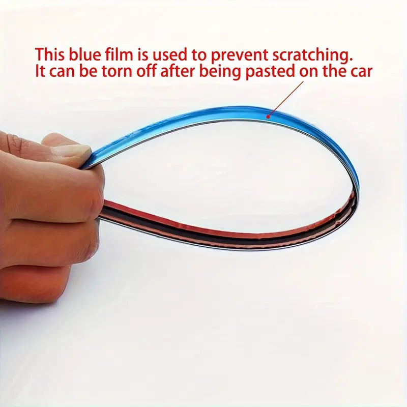 ✨Décoration de Voiture Fenêtre Chromage Bande Lumineuse ✨