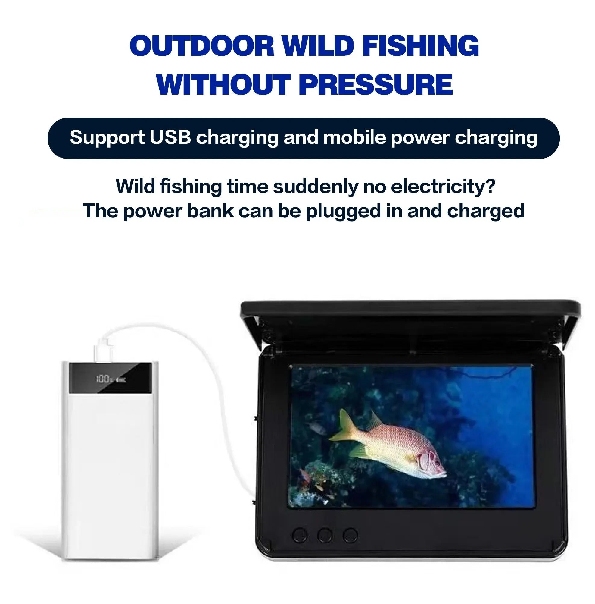 Détecteur de profondeur de poisson portable avec vision nocturne