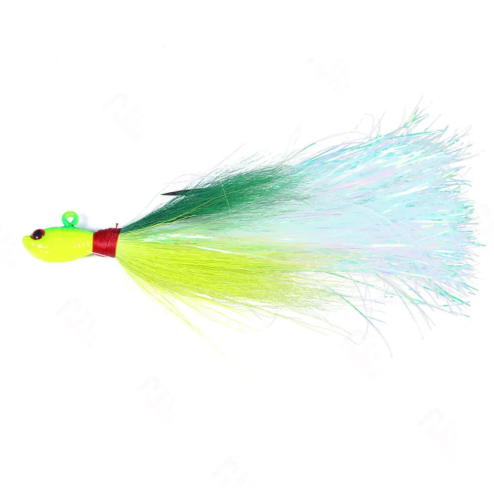 Leurre Bucktail avec Hameçon – L’Appât Idéal pour la Pêche au Thon