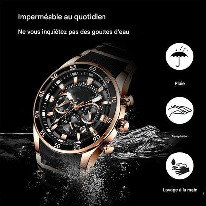 ✨Montre à quartz multifonctionnelle étanche pour hommes ✨