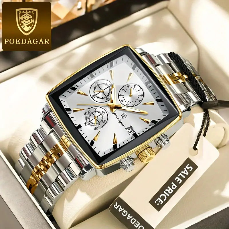 Montre-bracelet pour homme POEDAGAR 2024, style professionnel