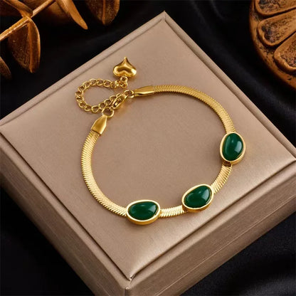 Bijoux en cristal plaqué or 18 carats pour femme,