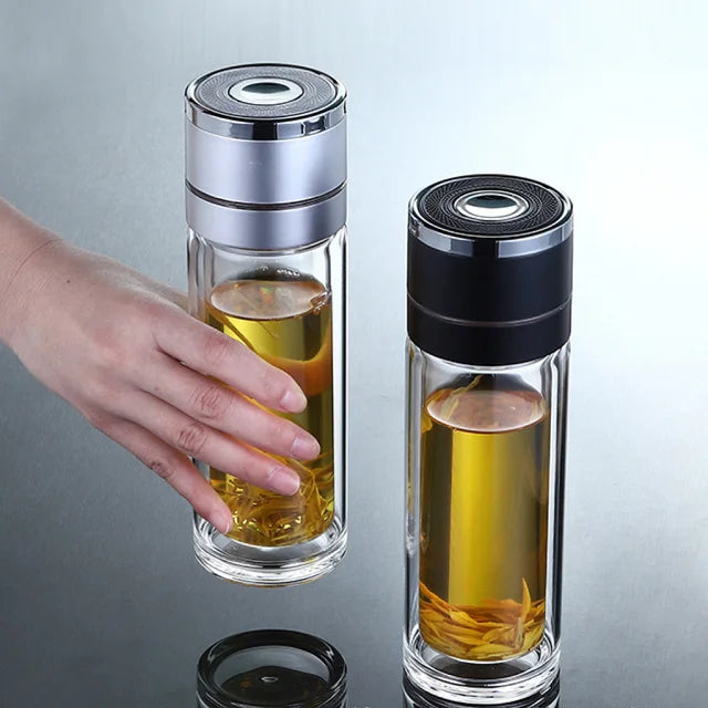 Bouteille d'eau en verre