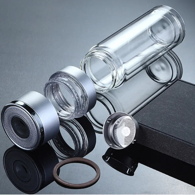 Bouteille d'eau en verre