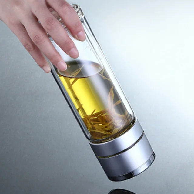 Bouteille d'eau en verre