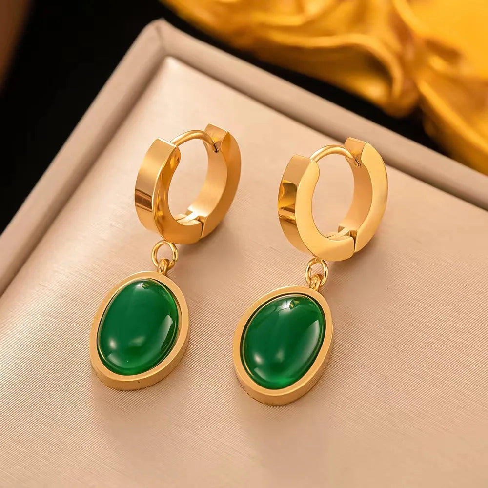 Bijoux en cristal plaqué or 18 carats pour femme,