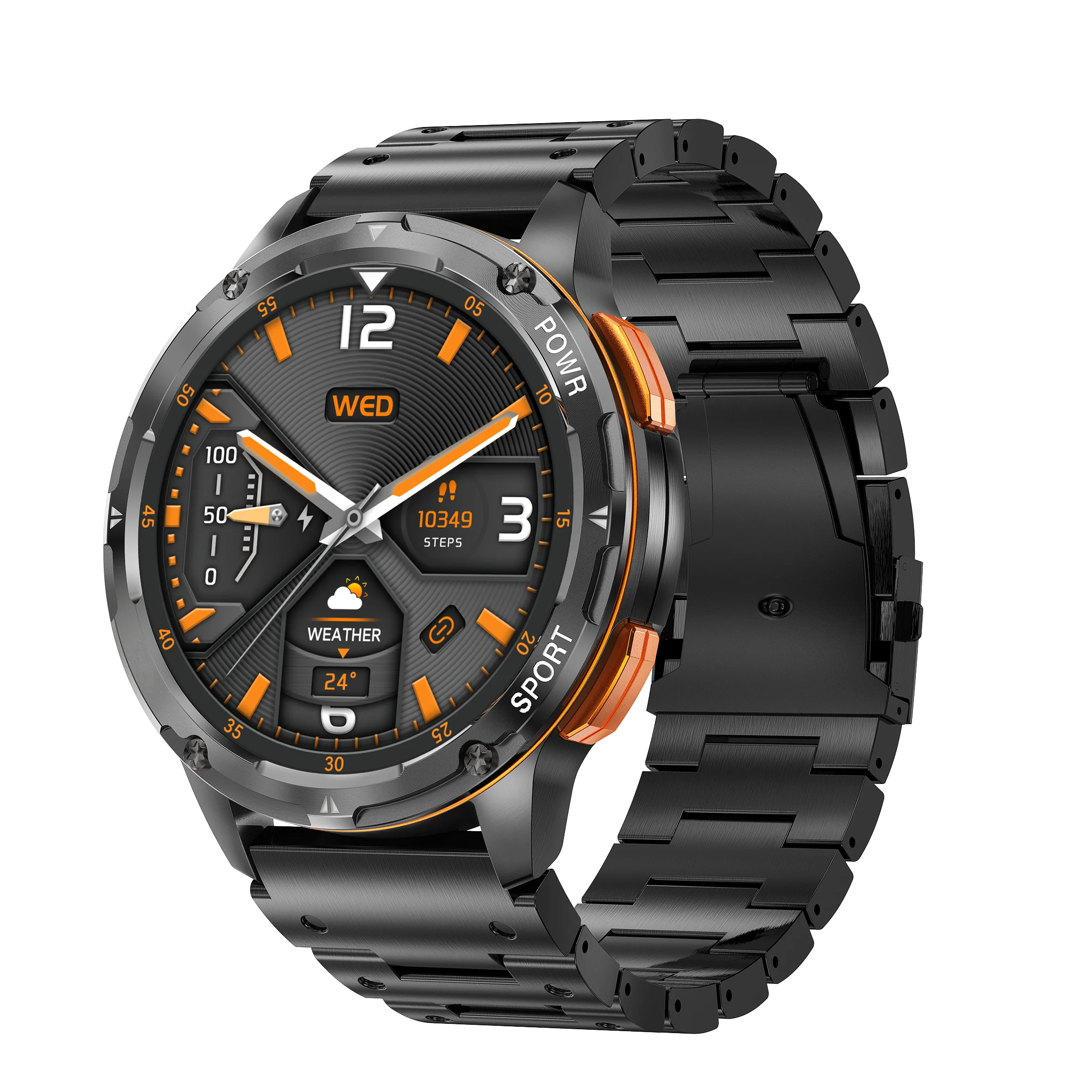 Montre intelligente d'appel Bluetooth AK59, haute définition, écran AMLOED