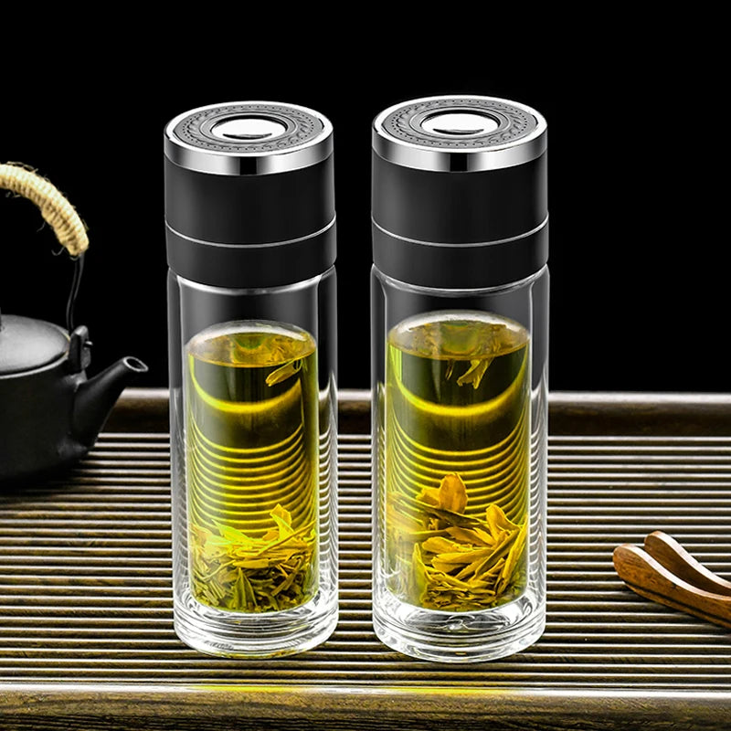 Bouteille d'eau en verre