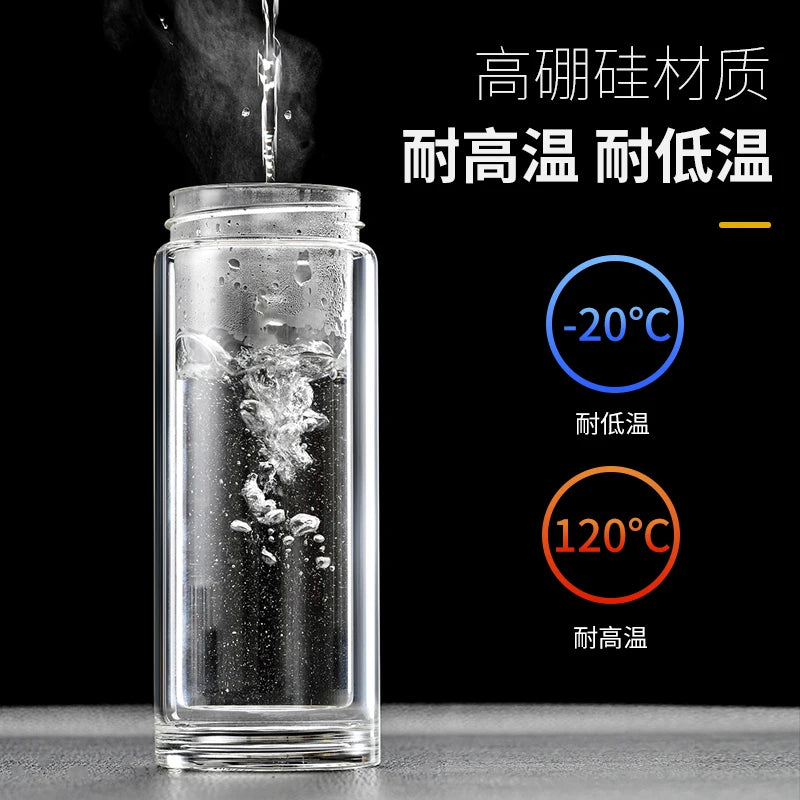 Bouteille d'eau en verre